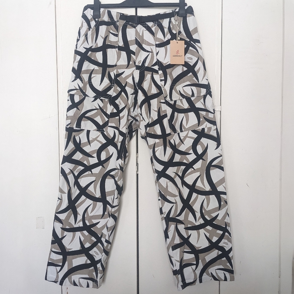 NWT Gramicci Canvas EQT Pants Tribal Snow Size L